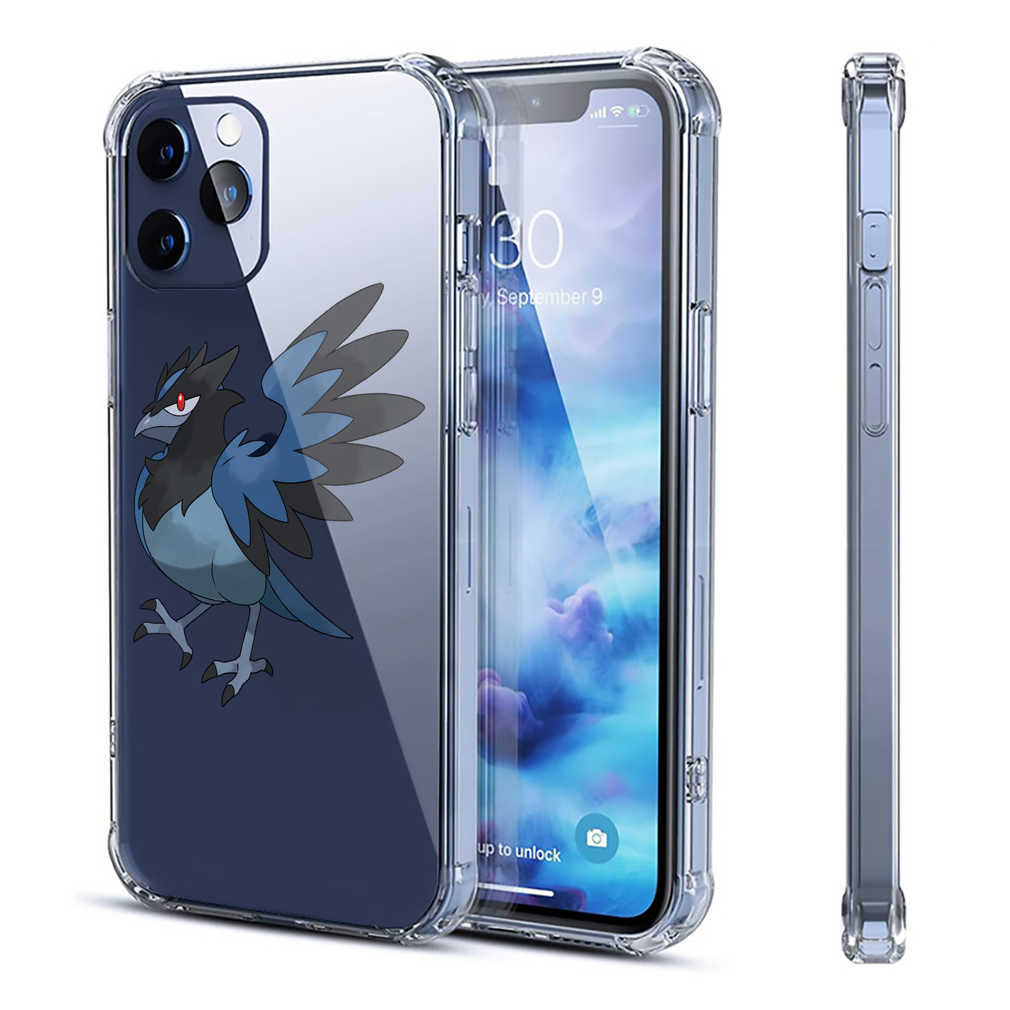 （画像用） ポケットモンスター Pokémon 【iPhone 12シリーズ対応】透明スマホケース（クリアソフトケース）